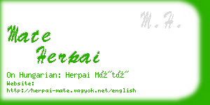 mate herpai business card